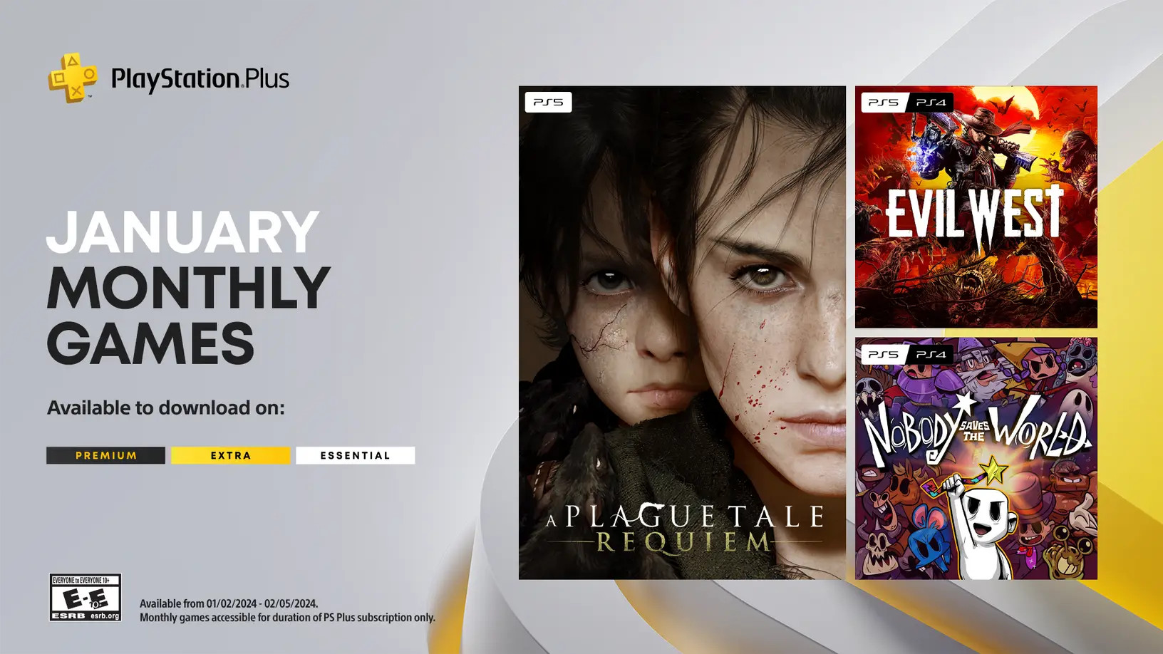 Styczniowe nowości w playstation: A Plague Tale: Requiem, Evil West, Nobody Saves the World