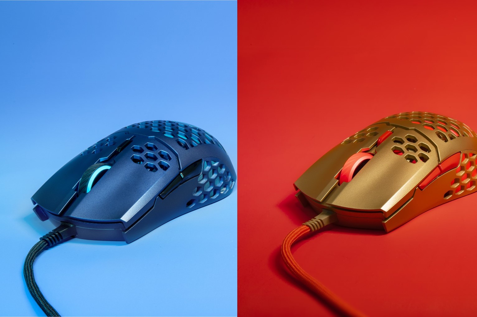 Szukacie efektownej myszki? Cooler Master MM711 dostępna jest w dwóch nowych kolorach - Blue Steel i Golden Red