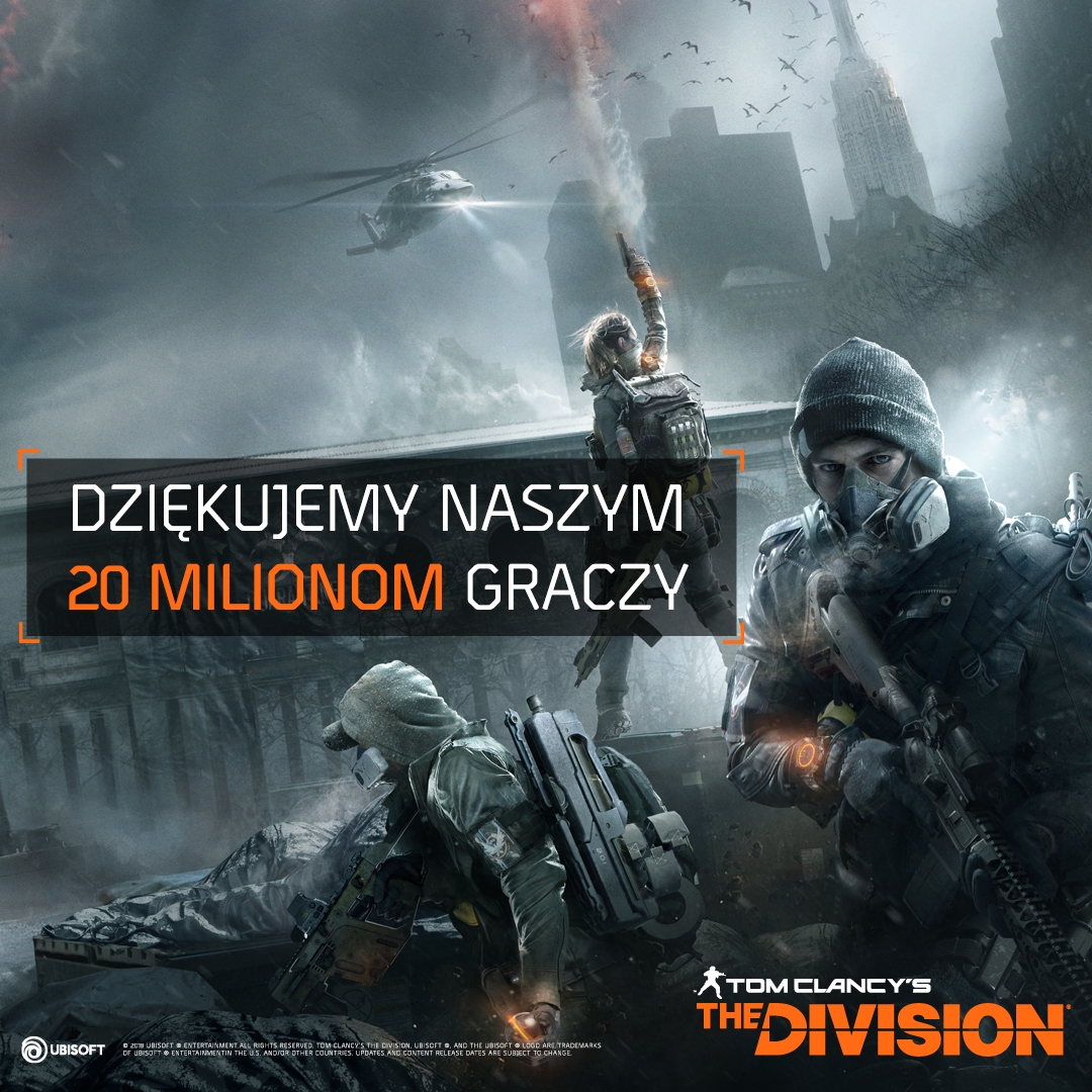 Ubisoft świętuje 20 milionów graczy w The Division