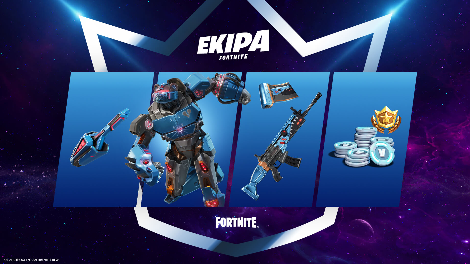 Uderzeniowy Dowódca Mecha dostępny dla graczy w czerwcowej Ekipace Fortnite!