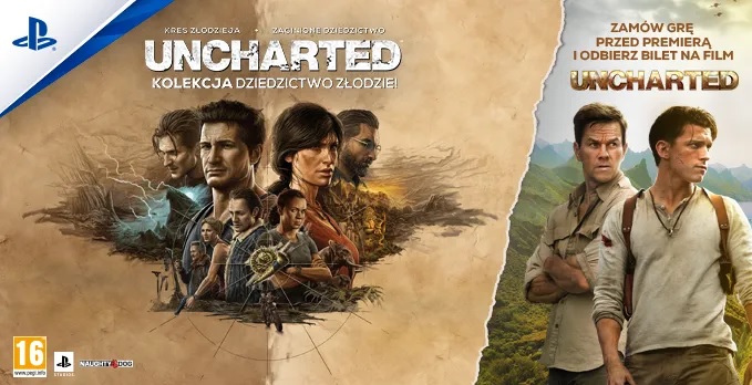 UNCHARTED: Kolekcja Dziedzictwo Złodziei z wyjątkową zakupową promocją, biletem do kina