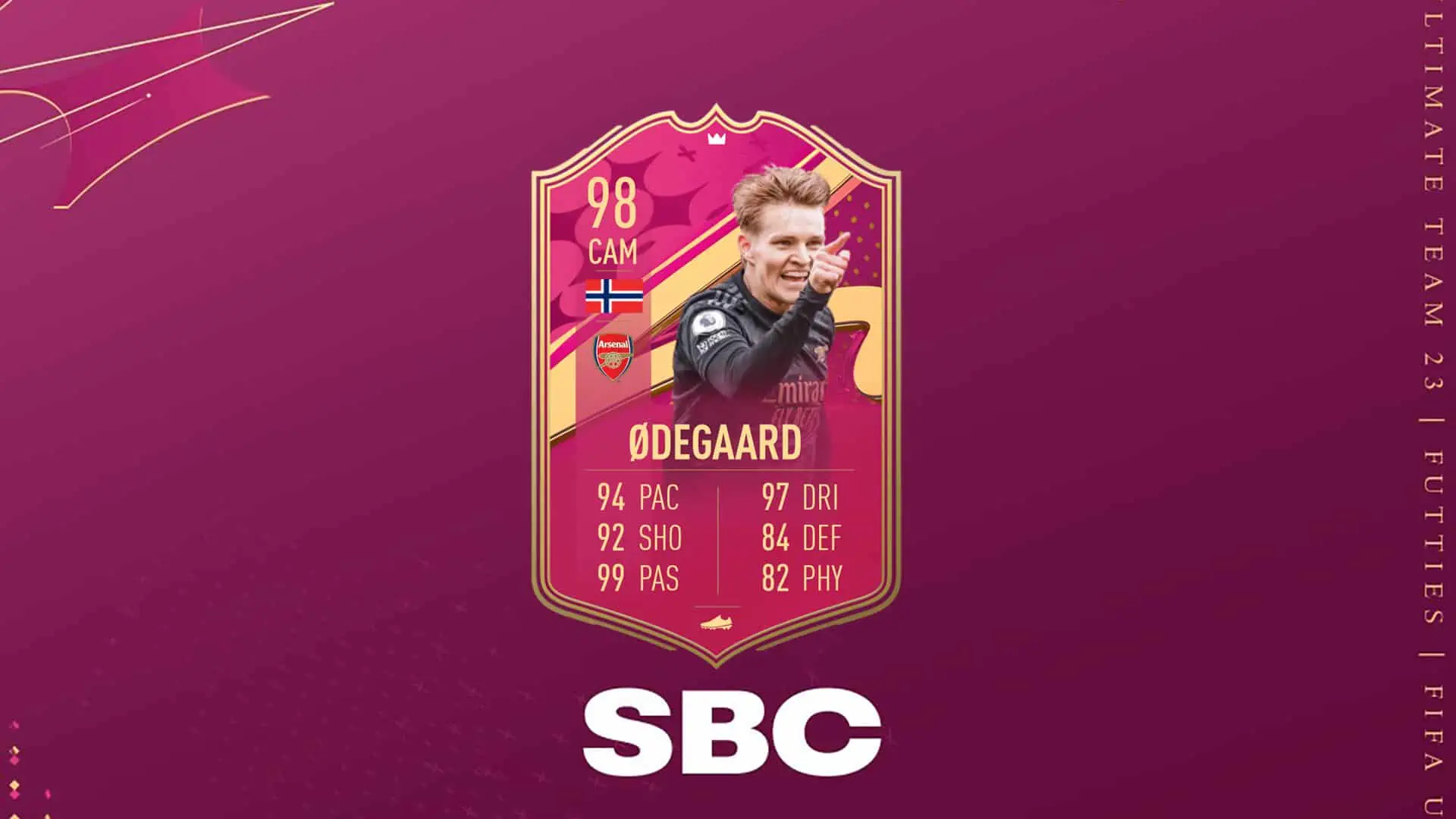 W FIFA 23 Ultimate Team dostępny jest do zdobycia Martin Odegaard w wersji FUTTIES!