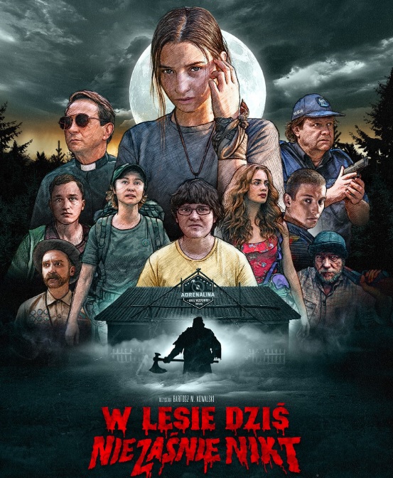 W lesie dziś nie zaśnie nikt, polski horror typu slasher na zwiastunie