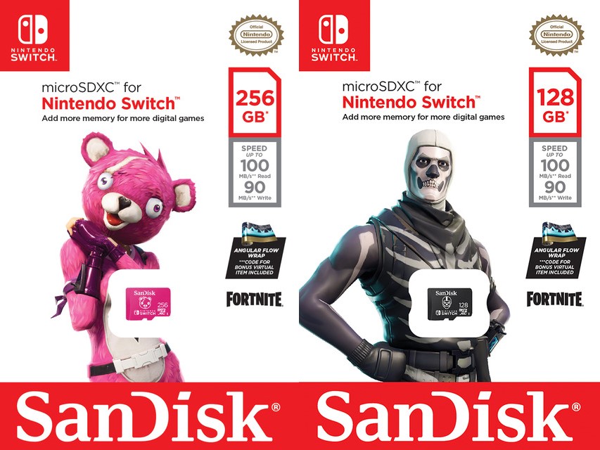 Western Digital pokazało efektowne pamięci dla fanów Fortnite'a. Oto Fortnite SanDisk microSDXC dla Switcha!