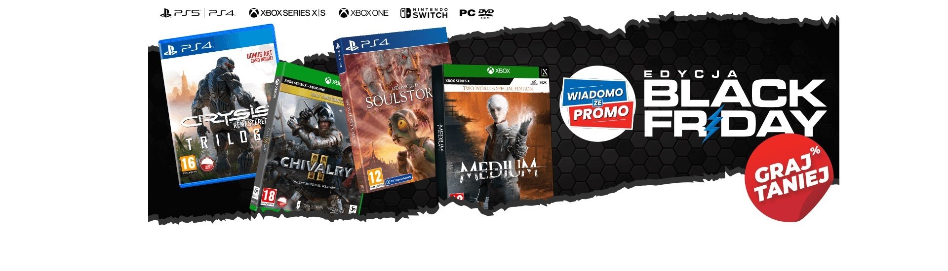 Wiadomo, że promo na Black Friday 2021 - Jakie promocje na gry pudełkowe przygotowało Koch Media Poland?