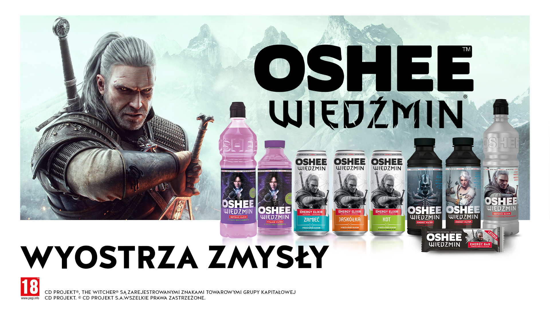 Wiedźmińskie eliksiry od OSHEE dostają trzy nowe spoty reklamowe