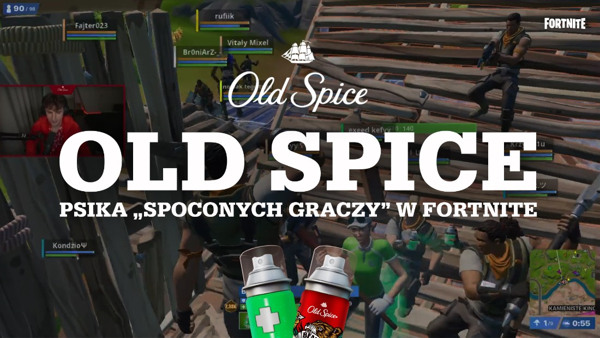 Old Spice popsikał spoconych członków społeczności w Fortnite