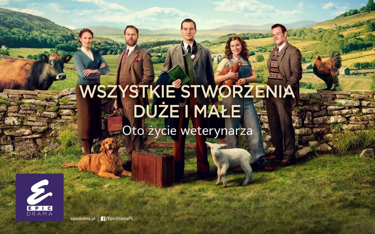 Wszystkie stworzenia duże i małe, serial oparty na cyklu autobiograficznych książek ma już swoją polską premierę na Epic Drama