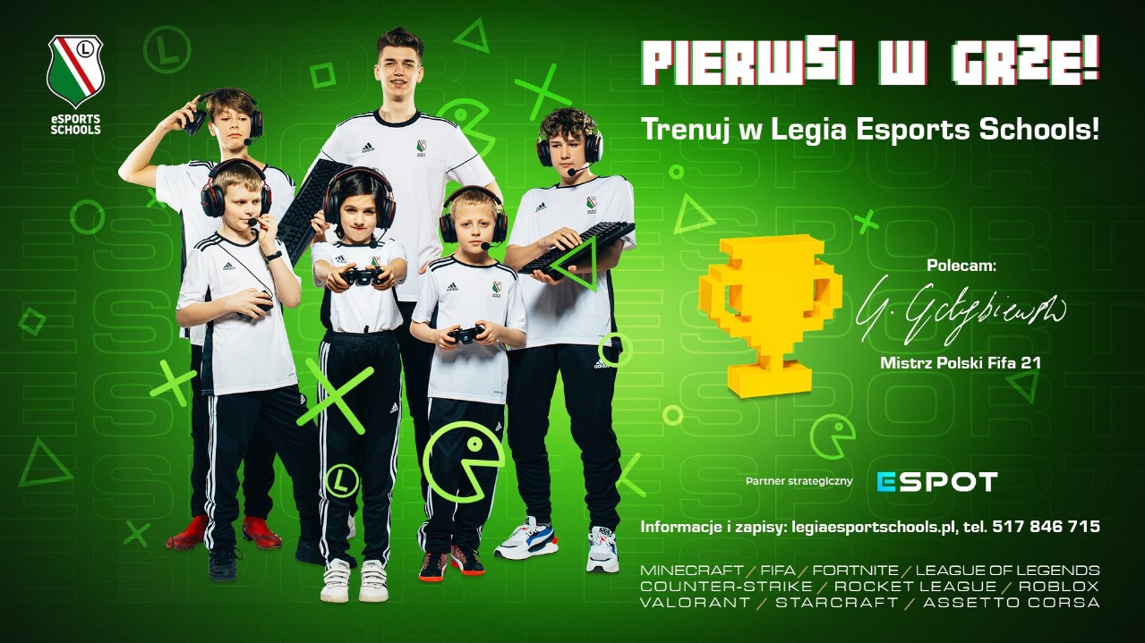 Wystartowały zapisy do Legia Esport Schools - Co będzie czekać dzieciaki i nastolatków?