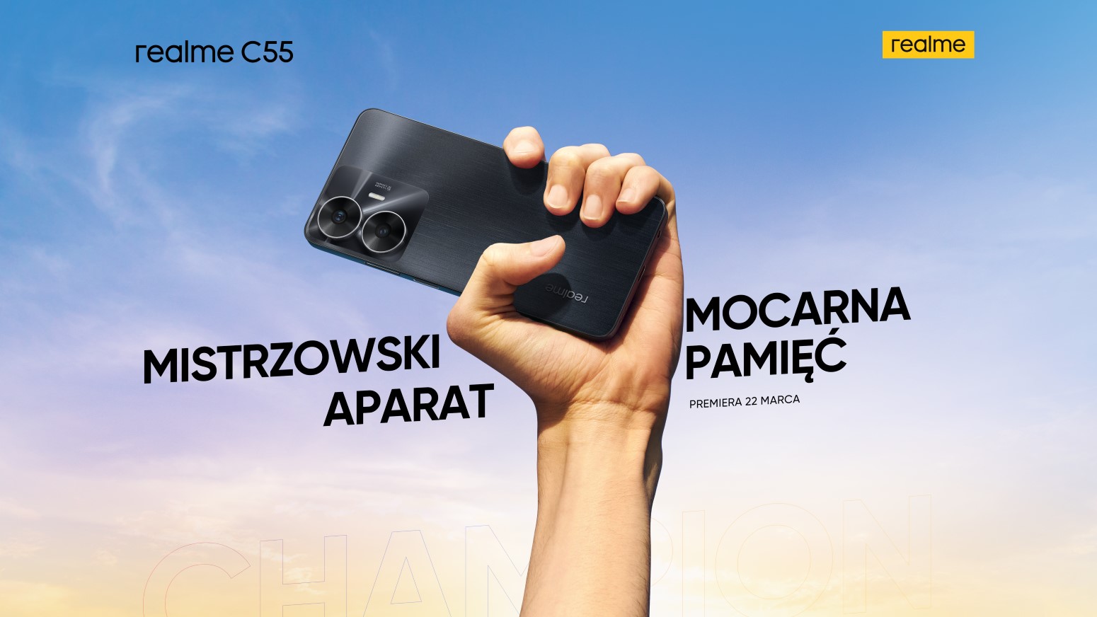 Już za dwa dni dojdzie do zapowiedzi realme C55, najnowszego modelu ze świetnym aparatem i baterią