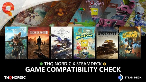 THQ Nordic przedstawiło jakie ich gry są Zweryfikowane i Grywalne na Steam Decku