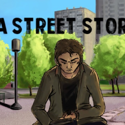 A Street Story - A Street Story, krótka interaktywna i gangsterska wizualna powieść już po swojej premierze na Steam