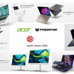 Acer z dziewięcioma nagrodami Red Dot Product Design Awards 2025