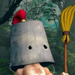 Clunky Hero, kolorowa platformówka o rycerzyku z wiadrem na głowie z kampanią na Kickstarterze