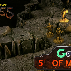 Dungeons & Lasers VI: Caves z terenami pre-painted już niebawem na Gamefound!