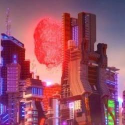 Night City z Cyberpunk 2077 odtworzone w Minecraftcie