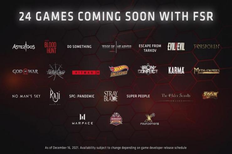 AMD zapowiedziało, że już przeszło 70 gier wspiera AMD FidelityFX Super Resolution!