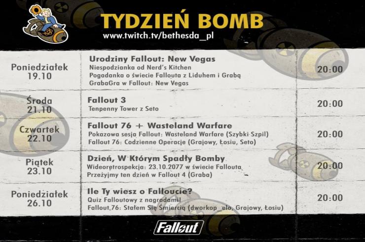 Bethesda wystartowała ze świętem dla Fallout 76! Co czeka graczy w ramach Bombs Drop Week? Darmowe weekendy, dostępny i wydarzenia!