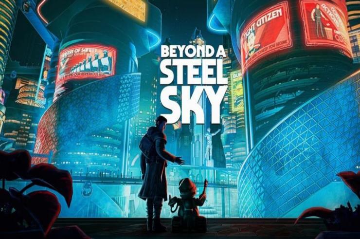 Beyond a Steel Sky w dzienniku deweloperskim prezentującym unikalny styl graficzny