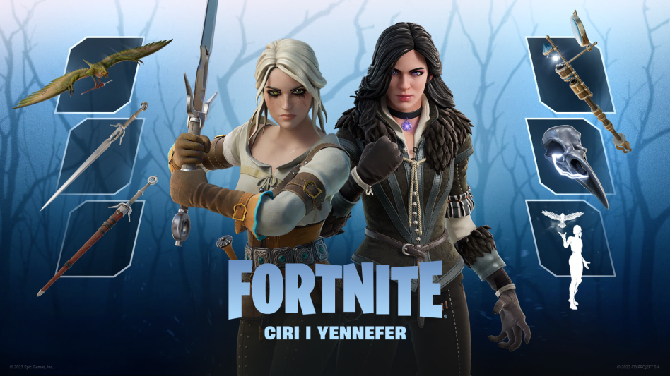 Bohaterki Wiedźmina: Ciri i Yennefer z Vengerbergu pojawiły się w sklepie Fortnite!