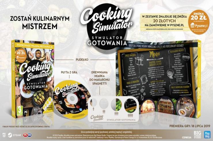 Cenega wyda pudełkową wersję Cooking Simulator od PlayWay i Big Cheese