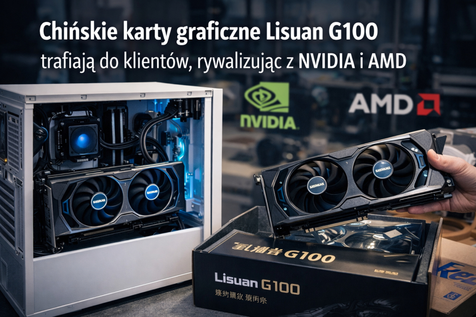 ChiÅ„skie karty graficzne Lisuan G100 trafiajÄ… do klientÃ³w, rywalizujÄ…c z NVIDIA i AMD