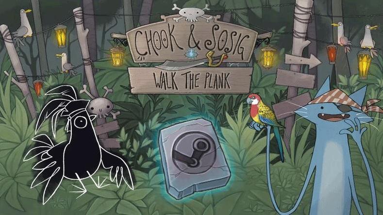 Komediowe Chook & Sosig: Walk the Plank z kartą na platformie Steam