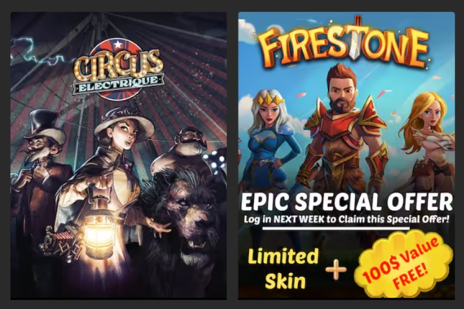 Circus Electrique i Firestone Free Offer za dramo na Epic Games Store