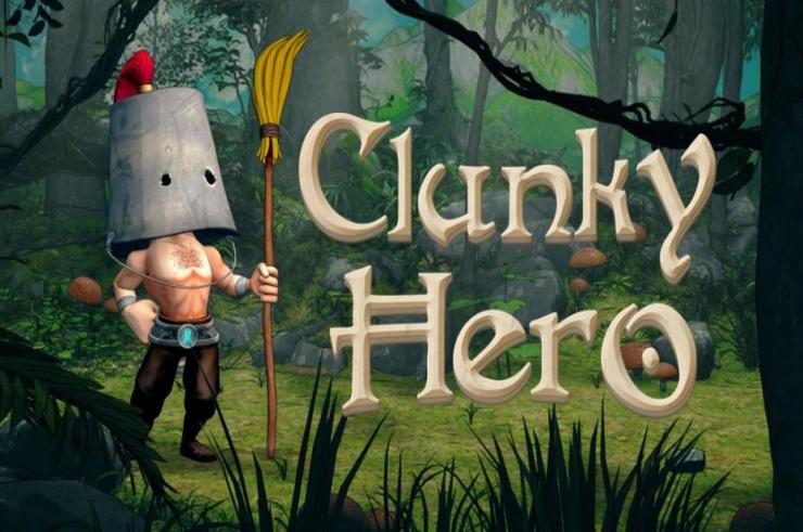 Clunky Hero, kolorowa platformówka o rycerzyku z wiadrem na głowie z kampanią na Kickstarterze