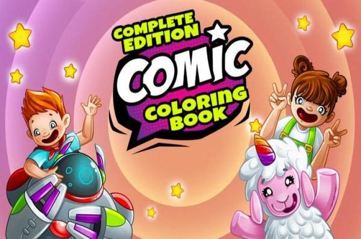 Comic Coloring Book, komiksowa kolorowanka w wersji pudełkowej na konsole Nintendo Switch