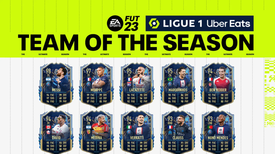 Drużyna Ligue 1 zawodników w wersji TOTS dostępna do wypakowania w FIFA 23 Ultimate Team! Kto tym razem został wyróżniony?