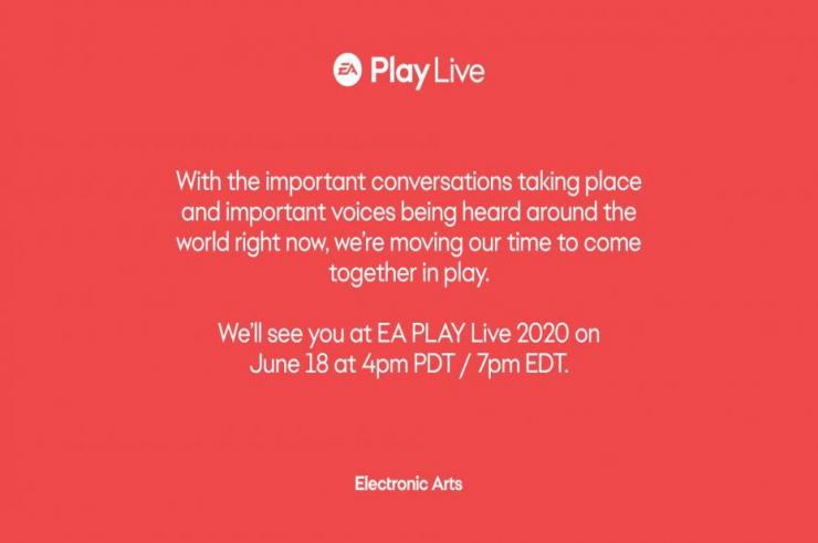 EA Play Live 2020 również zostało przesunięte! Poznaliśmy nową datę cyfrowego wydarzenia!