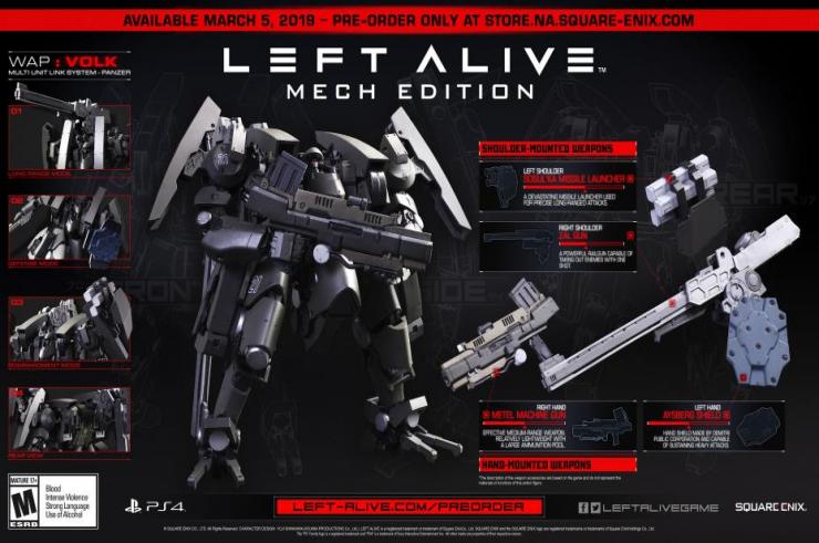 Edycje kolekcjonerskie Left Alive Mech Edition - Co oferuje?