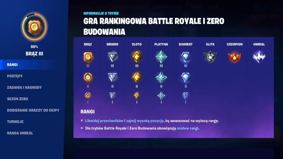 Epic Games zaktualizował grę rankingową, która dostępna jest w Fortnite Battle Royale!