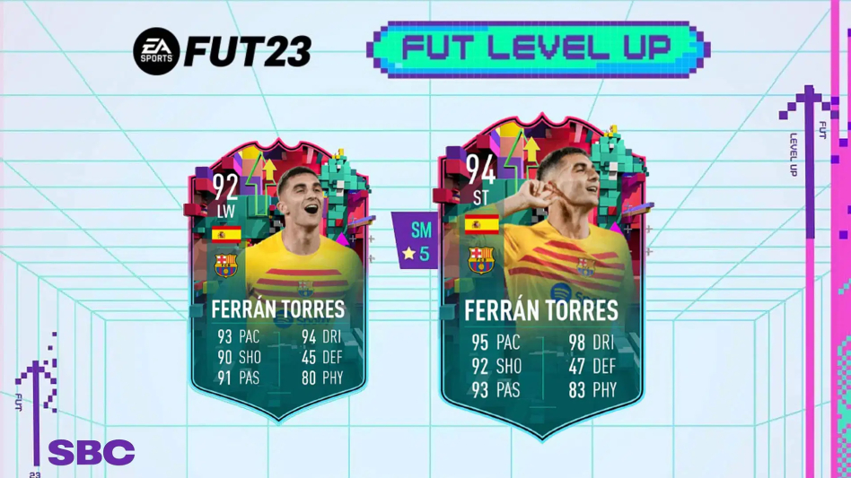 Ferran Torres pojawił się w specjalnej wersji FUT Level Up w FIFA 23 Ultimate Team!