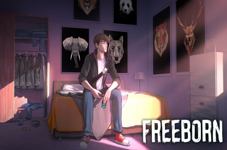 Freeborn, przygodowa wizualna powieść z elementami strategicznej karcianki z kartą na Steam
