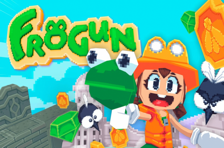 Frogun, nostalgiczna platformowa gra w pikselowym stylu już po swoim debiucie, także w wersji pudełkowej