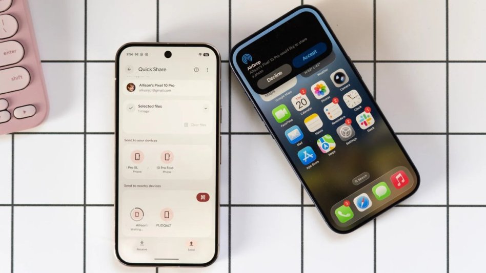 Google rozszerzy obsÅ‚ugÄ™ AirDrop na wiÄ™cej urzÄ…dzeÅ„ z Androidem