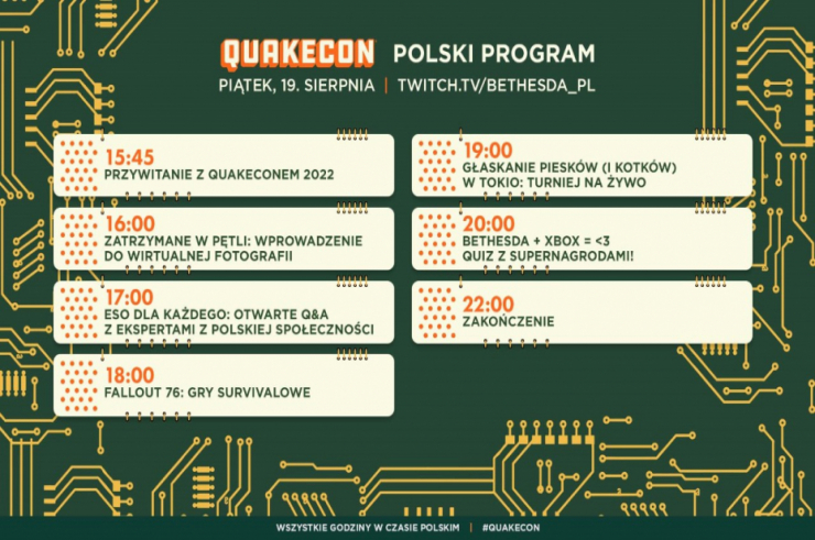 Poznaliśmy harmonogram QuakeCon 2022! Jakie atrakcje czekać będą na polskiej i globalnej transmisji?