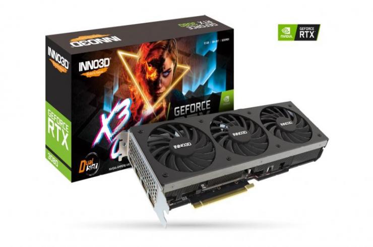 Potężna karta Inno3d GeForce RTX 3080 12GB X3 OC LHR niebawem zadebiutuje na rynku!