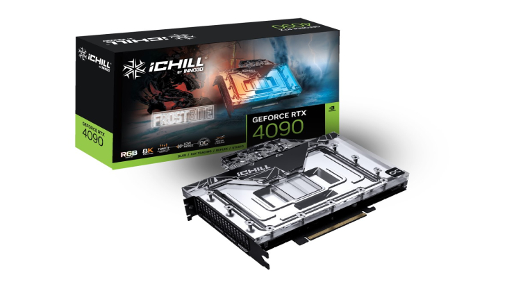 INNO3D GeForce RTX 4090 iCHILL Frostbite to niezwykle mała, ale wydajna oraz efektowna flagowa karta chłodzona cieczą!