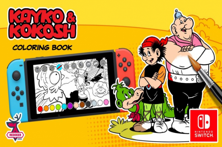 Kajko i Kokosz: Kolorowanka, gra w uniwersum komiksów na Nintendo Switch właśnie zadebiutowała