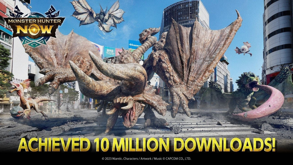 Mobilne Monster Hunter Now osiągnęło próg 10 miliów pobrań! Co będzie się niebawem działo w grze?