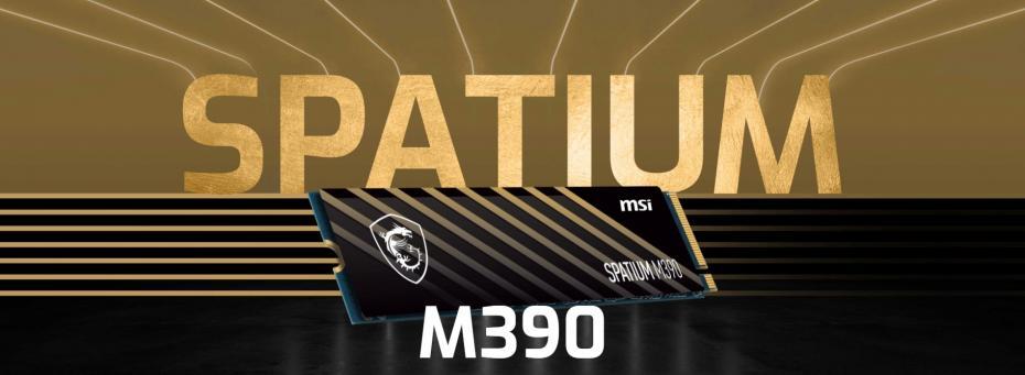 MSI SPATIUM M390 NVMe M.2 ma zaoferować świetny wygląd oraz znakomite wyniki PCIe Gen3