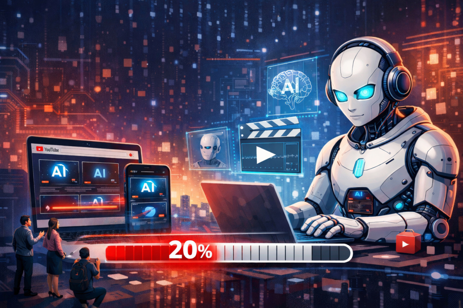 Na YouTube ponad 20% filmÃ³w dla nowych uÅ¼ytkownikÃ³w to treÅ›ci AI
