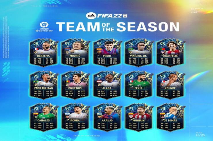 Santander LaLiga TOTS z FUT 22 jest już dostępna w paczkach! Jacy piłkarze zostali wyróżnieni przez społeczność?