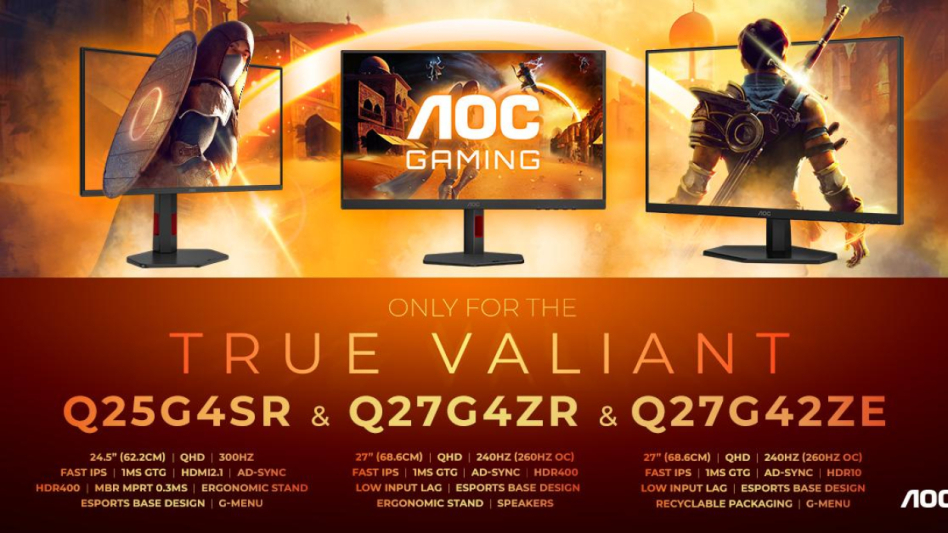 Nowe monitory AOC GAMING: wysoka jakość obrazu bez rujnowania portfela
