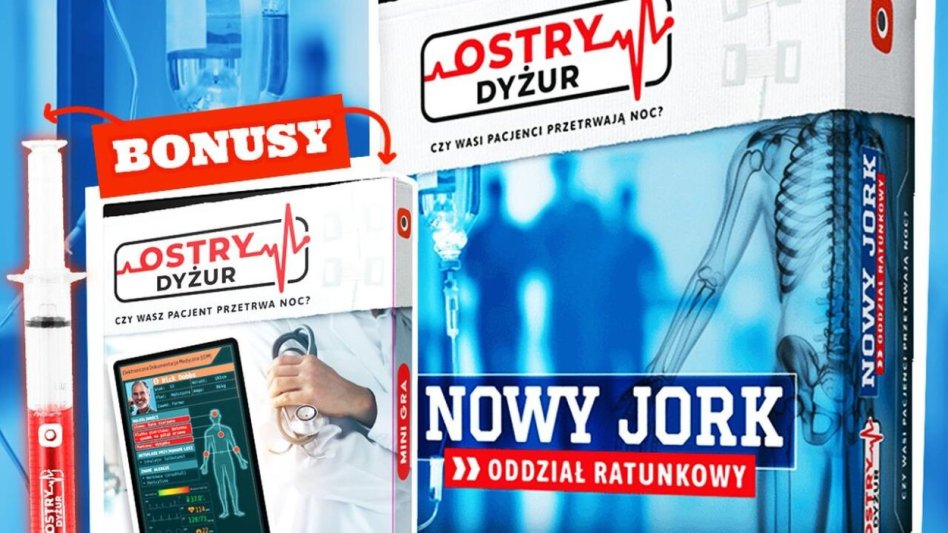 Ostry DyÅ¼ur: Nowa planszÃ³wka medyczna od Portal Games w przedsprzedaÅ¼y