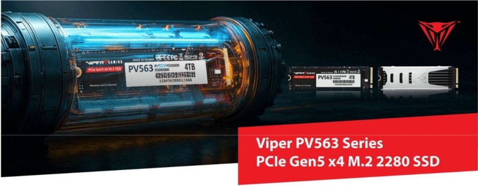 Patriot wprowadza dyski SSD Viper PV563 z prędkością do 14 000 MB/s
