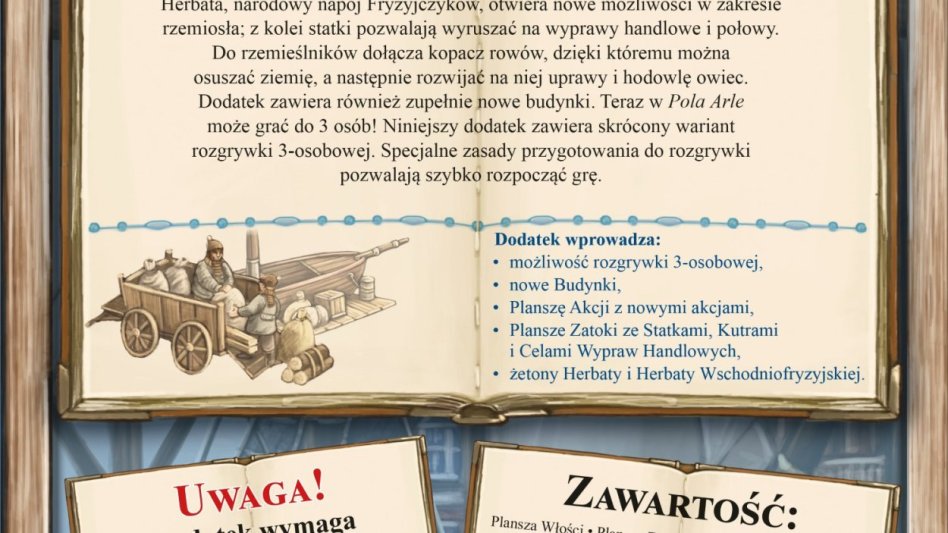 Pola Arle â€“ strategiczna gra planszowa z dodatkiem Handel i Herbata